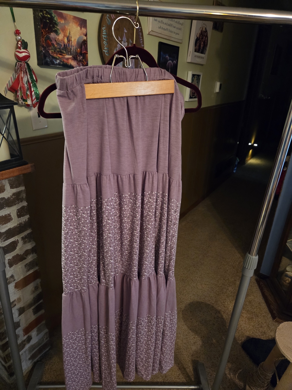 LuLaRoe Tiered Maxi Skirt with Dot Print